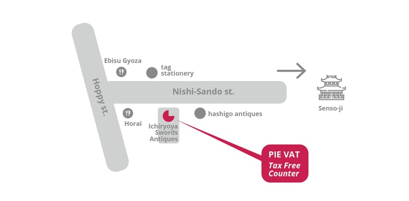 Asakusa Nishisando map